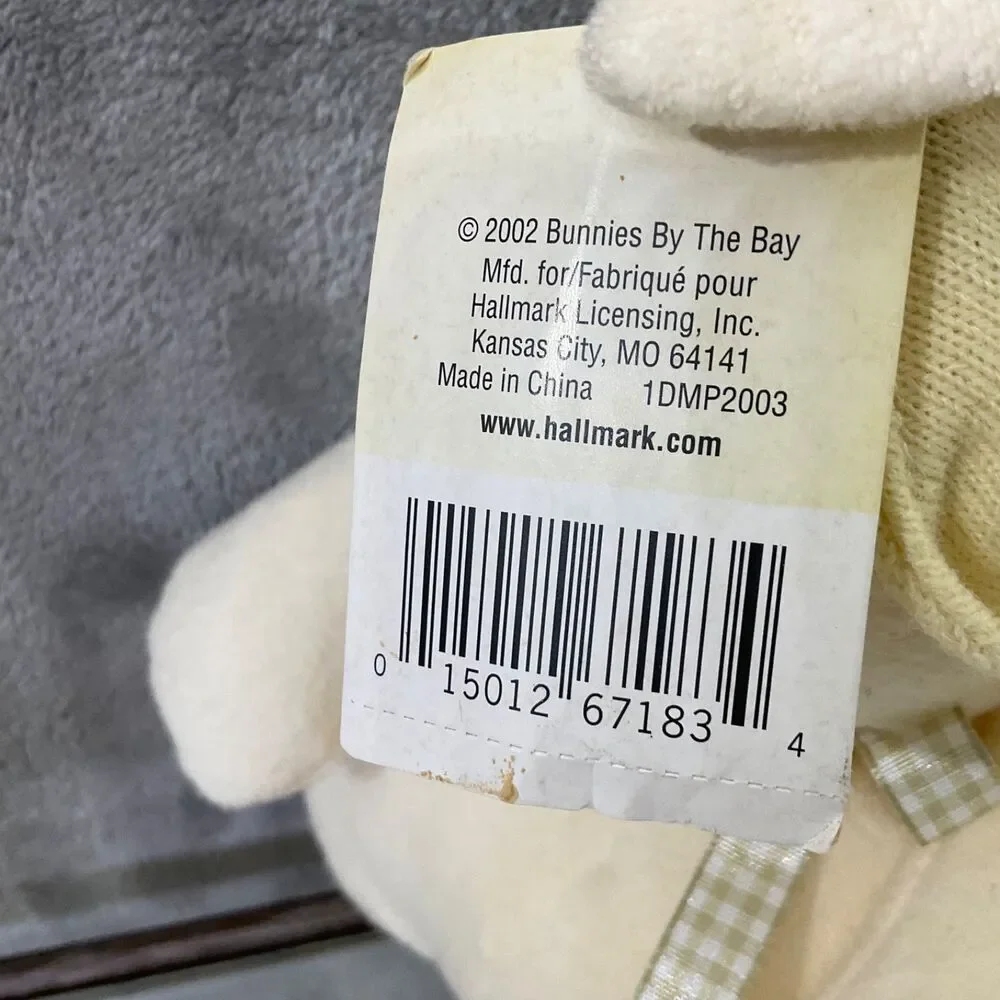 Hallmark BUNNIES BY THE BAY Baylee Plush Embroidered Hat Weighted Bottom w tags